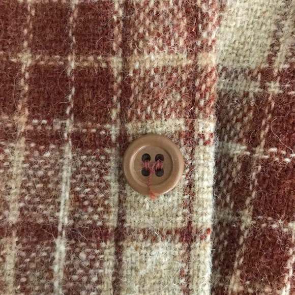 Vintage 1960’s Woolrich Men’s Wool flannel button - Picture 8 of 8